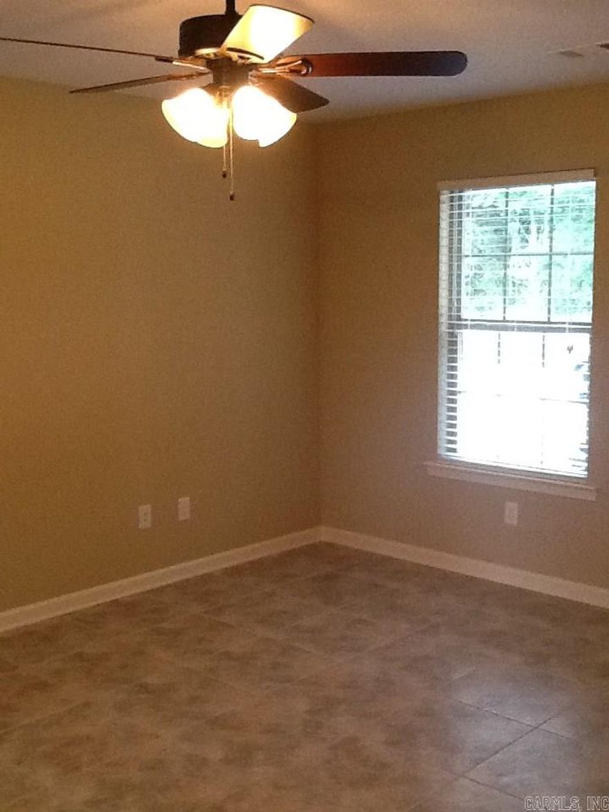 Beautiful 2 bedroom 2 bath duplex on 1&1/2 acre,  country living.  granite countertops, stained cabinets, all tile floors,  appliances:  stove w/oven, dishwasher, garbage disposal, refrigerator w/ice maker, microwave w/vent hood,  Split floor plan,  Kitchen, dining, living are all open.