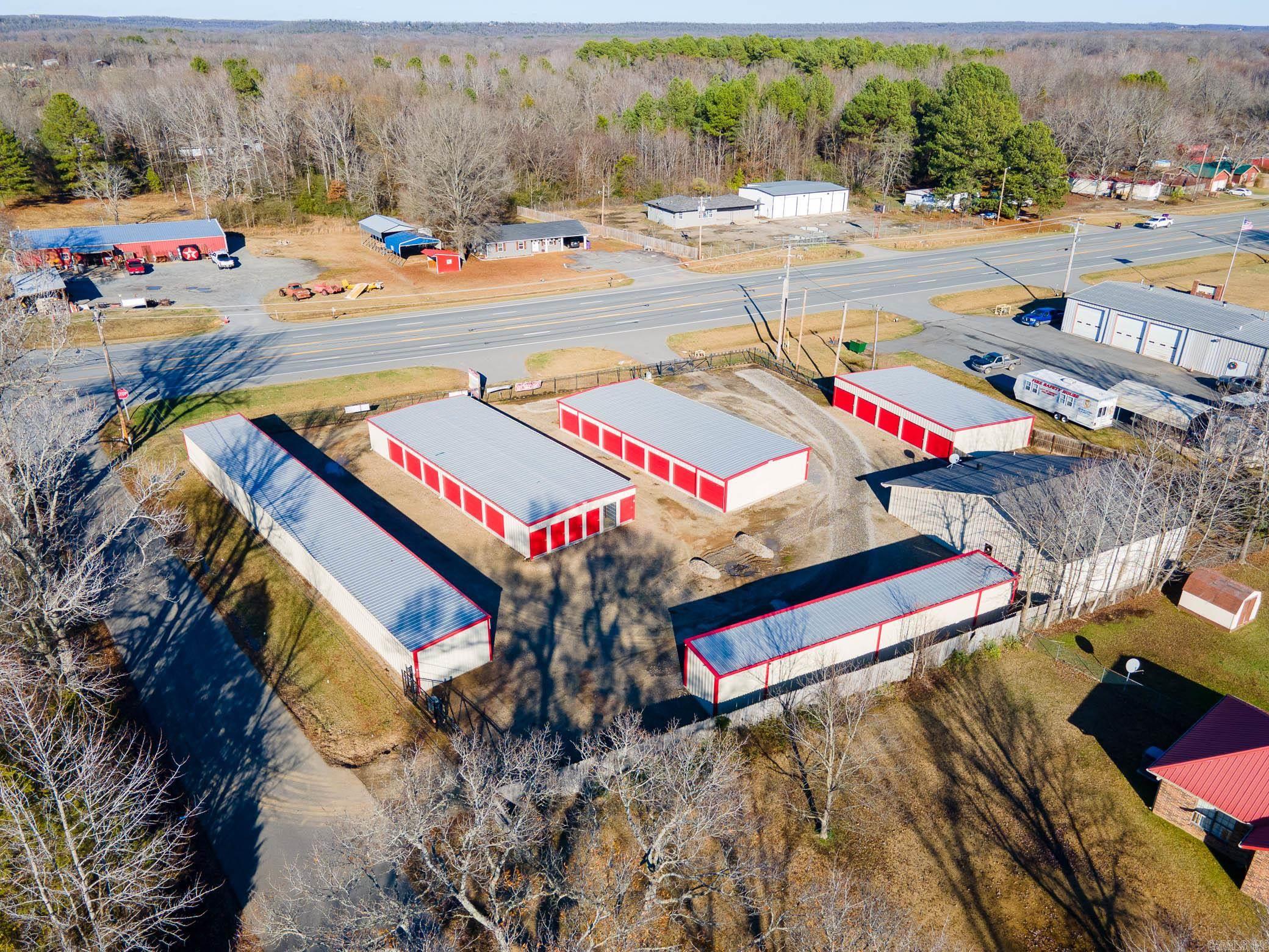 Opportunity!!! Two Mini Storages Facilities 1. located Hwy 64, between Conway/Vilonia. Facility has 74 total units, 11 are climate controlled, iron fencing with two automatic gates entry/exit. 2. Mini Storage located Hwy 64B, Vilonia. Facility has 52 total units, chain-link fencing with automatic gate entry/exit