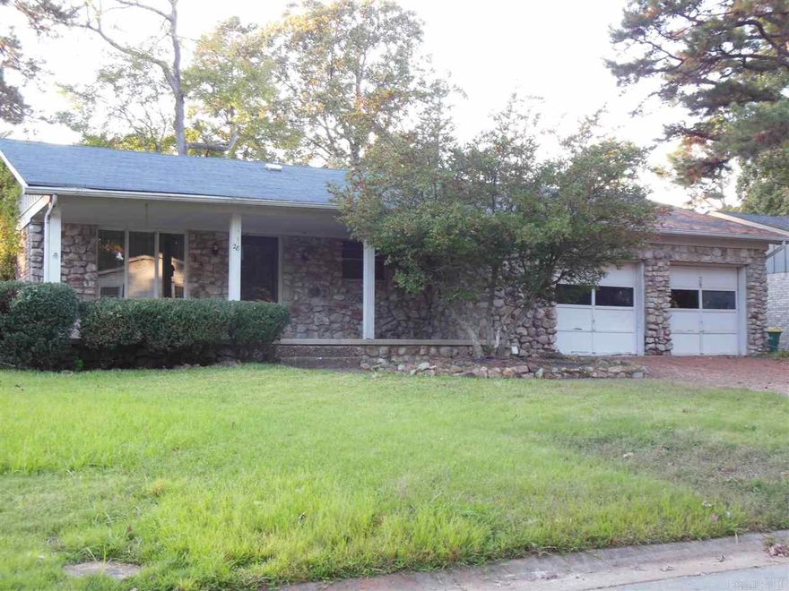 PRICE REDUCED THIS MONTH ONLY! Awesome home in a quiet neighborhood with pool & park nearby! 3 bedrooms, 2 baths, large den with rock fireplace, eat in kitchen with appliances furnished, including washer & dryer, 2 car garage. Spacious wooden deck in a large privacy fenced back yard. Small pets allowed with fee. $1000.00 monthly, $1200.00 Security Deposit. Approved application required. Call today 501-414-8340, Marshall Peters & Associates