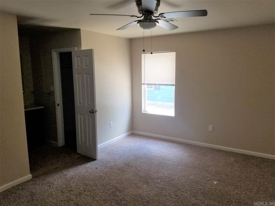 NEW CONSTRUCTION !Welcome Home to your new home. You have all new appliances ,carpet, ceiling fans, washer and dryer connections . Resident pays electric and water.
