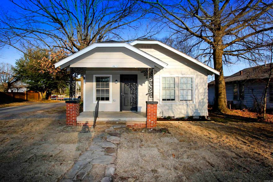 Newly remodeled 2BD in North Little Rock with a little front porch and cute curb appeal. New paint and flooring throughout. New black granite countertops in kitchen with beautiful hardwood cabinets. The lease for this property is for two years with a three percent increase after the first year. Income has to be three times the amount of rent unless you receive a housing voucher.