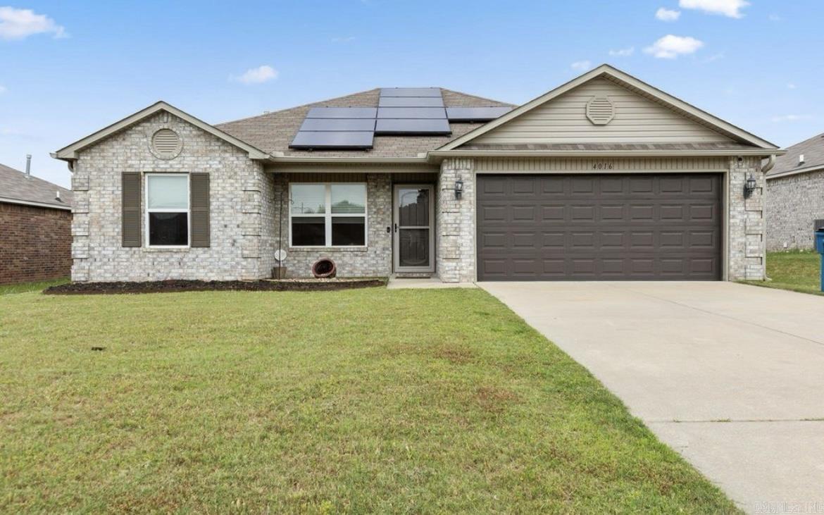 Welcome to this charming new listing in Alexander, AR! This lovely home offers three spacious bedrooms and two full bathrooms. The property features energy-efficient solar panels that are fully paid off, helping you save on utilities and reduce your carbon footprint. Don't miss the opportunity to make this beautiful house your new home. Refrigerator, washer, & dryer to convey! *Showings to begin Saturday, May 17th*