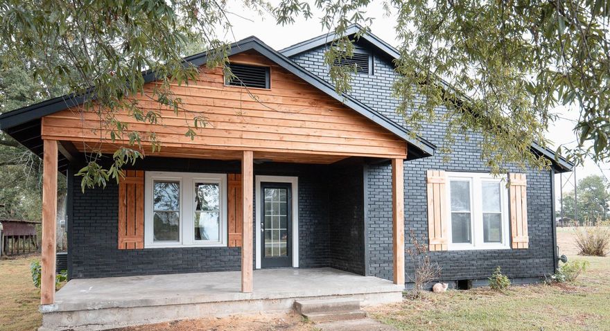 Step inside this beautifully remodeled 2 bed, 1 bath home that combines modern upgrades with cozy charm! Sitting on 2 acres, this home is perfect for first time home buyers or those looking to downsize. This charming cottage features an open concept, jack and jill bathroom with marble tile, stainless steel appliances, and covered outside storage. New roof, hvac, tankless hot water heater, flooring, paint, sheetrock, windows, and updated electrical and plumbing. Schedule your showing today!