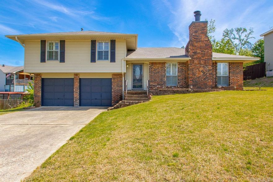 Wonderful home in a great family friendly neighborhood of West Little Rock. 3 Bedrooms and 2 baths. The living and formal dining area has great natural light. Pretty kitchen with wood cabinets, stainless steel appliances, eating area, plus a window overlooking covered patio and back yard.  Conveniently located off Chenal Parkway makes it great for commuting, shopping, grocery, and hospital. Most updates include roof, paint, and  water heater. Please see agent’s remarks.