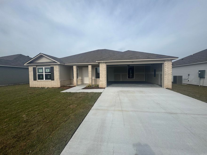 The gorgeous Washington plan is loaded with curb appeal with its charming covered front porch, brick columns, and arch-top windows. This home features a split floor plan with 4 bedrooms, 2 bathrooms, an inviting entryway, a spacious master suite, and a stunning kitchen/dining area fully equipped with energy-efficient appliances, ample counter space, and a convenient pantry. Learn more about this home today! **SEE SHOWING REMARKS & AGENT REMARKS FOR IMPORTANT INFORMATION**