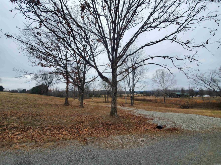 Great location and the lay of the land for a new home.  No restrictions, creek running through the north portion of the property.  Been cleaned up and mowed and driveway in place.  There is also a meter pole on the property.  Come take a look, would have great views out the back of your house!