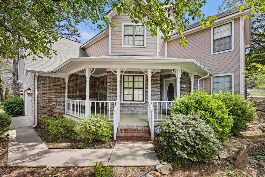 This home is a standout in this well-established neighborhood.  Not only does it have lots of curb appeal on a corner lot, but it also has 4 bedrooms upstairs and an office downstairs. The F/P makes for cozy fall evenings, then step out onto the back deck for the summer barbecues. The most distinctive and tantalizing feature of the backyard is the redesigned storage building, now a bourbon bar. If that isn't your cup of tea, you can turn it into whatever you want!  The front porch invites plenty of porch sitting in the morning and evenings.