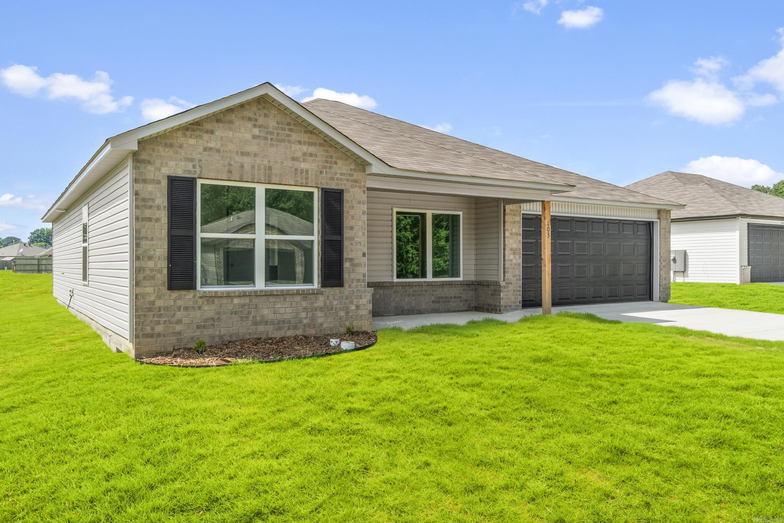 The Carnegie II plan is the 4-bedroom you're looking for! Bedroom 4 is set to the front of the house, which makes it perfect for use as a bedroom, office, craft room, and more! The Master Suite is set to the rear of the home for added privacy. Come tour it today! Valuable upgrades included in this home: soaker tub/shower combo in Master Bath, plumbing faucet upgrade 2, 8" deep Kitchen sink, 16" laminate bar top in Kitchen, Luxury Vinyl Plank flooring in wet areas and Living Room and adjacent hallways, raised ceilings in Living Areas per municipal requirements, fiberglass exterior doors, Cheyenne style doors, baseboards level 2, double bowl vanity in Master Bath, level 1 ceiling fan in Living Room, full sod, microwave hood in Kitchen. *** AGENTS, PLEASE SEE SHOWING REMARKS OR AGENT REMARKS FOR VERY IMPORTANT INFORMATION. *** THIS HOME IS SCHEDULED TO BE COMPLETE IN MID JANUARY 2025.