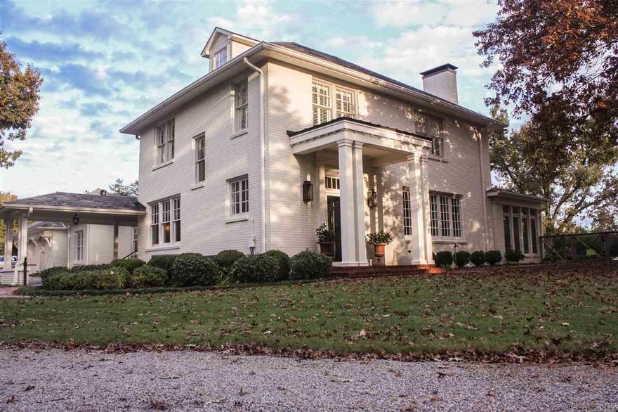 Just like a fine piece of art, this magnificent home boasts the finest with no-expense-spared finishes. Open kitchen & great room w/fireplace,kitchen w/stainless Thermador appliances,breakfast bar,antique brick floors.Downstairs-MBR & 2nd suite downstairs,(2)1/2 baths,3BR 2BA upstairs,Formal dining & living w/fireplace, sunroom,office, spacious laundry, plantation shutters throughout.Spacious basement. Heated gunite pool, outdoor entertaining, shop. Your own private retreat! See agent remarks!