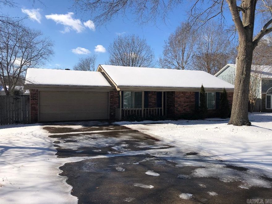 Come see this beautiful home updated in 2017 with new siding, low energy windows, dishwasher, stove, microwave, hot water heater, and a privacy fence with drive through gate. A storm shelter is built into the garage floor. A vaulted living room ceiling and a great layout make this home feel large. Backyard is great for entertaining