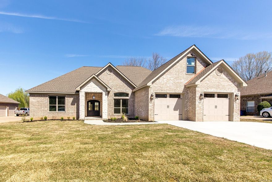 Welcome to your dream home in the prestigious Greystone Subdivision! This stunning new construction property boasts luxury and modern features throughout. Situated on one of the last remaining flat lots in Greystone, this home offers the perfect blend of elegance and functionality. Step inside to discover a spacious 4 bedroom, 3.5 bath layout with a split floorplan for added privacy. The attention to detail is evident with custom cabinets, stainless steel appliances, and quartz countertops in the gourmet kitchen. Pamper yourself in the custom tile walk-in shower with double shower heads, or unwind in the soaker tub in the master bathroom. The home also features energy-efficient upgrades such as low-e argon windows, a tankless hot water heater, and a radiant barrier under the shingles. Enjoy the convenience of an iron front door, extra parking pad, and a connected laundry room for added ease. Located in Cypress Creek between two golf courses, this home offers a serene setting with a big covered back porch perfect for relaxing or entertaining. Don't miss the opportunity to make this exquisite property your own!