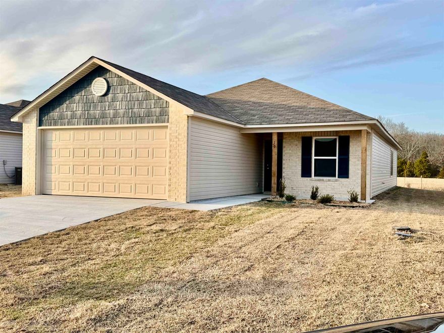 The spacious, lovely Cypress plan is awaiting you today! Come see what makes this plan a new fan favorite.   Thoughtful upgrades included in this home: 14'x7' uncovered patio, plumbing faucet upgrade 2, 8" deep Kitchen sink, crown on Kitchen cabinets, 16" laminate level 2 bar top in Kitchen, laminate countertops level 2, Luxury Vinyl Plank flooring in wet areas and Living Room and adjacent hallways, raised ceilings in Living Areas per municipal requirements, fiberglass exterior doors, Cheyenne style doors, baseboards level 2,  LED disk lights in Kitchen, level 1 ceiling fan in Living Room, full sod, stainless steel appliance package.     THIS HOME IS SCHEDULED TO BE COMPLETE IN MID JANUARY 2025.     *** AGENTS, PLEASE SEE SHOWING REMARKS OR AGENT REMARKS FOR VERY IMPORTANT INFORMATION. ***
