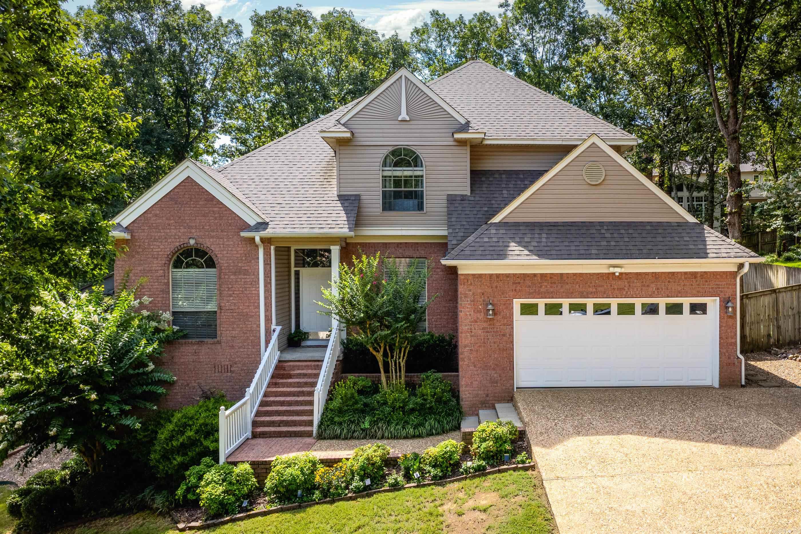 Immaculately maintained and move-in ready, this 4-bedroom, 2.5-bathroom home sits on a quiet cul-de-sac in West Little Rock and offers a spacious layout with room to grow. The main level features soaring 10-foot ceilings throughout multiple living and gathering areas, including a dining room, living room or office/study, and a large family room connected to the kitchen. Designed for everyday living and entertaining, the updated kitchen features quartz countertops, double ovens, and a huge eat-in area overlooking the backyard. The main-level primary suite provides comfort and privacy, while upstairs features three additional bedroomsāeach with double closetsāplus a bonus room ideal for a home office, playroom, or media space. Step outside to a large deck made for relaxing, set against a private, tree-lined yard. An extra wide, two-car garage with an extra parking pad, along with concrete-floored storage beneath the home,perfect for seasonal items or workshop. Access to St. Charles pool, tennis and pickle ball courts. Just five minutes from Costco, the Promenade at Chenal, and zoned for Don Roberts and Pinnacle View, this one checks all the boxes for space, function, and location!