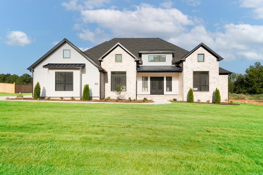 Another beautiful Augusta Estates home finished! Featuring 4 BR 3.5 BA, 3 Car Garage, Huge back porch with fireplace sitting on over 1/2 Ac lot. This home features large butlers pantry, 2 bedrooms with jack and Jill bath and one bedroom separate with its own bath. Living area with cathedral ceiling with brick fireplace. Primary bedroom split with large bath, double vanities, freestanding soaker tub and awesome walk in shower. Primary closet is enormous connecting to the laundry room. Tankless water heater, laminate floors, quartz countertops and much more! Quality built! More homes being built now. Come check them out!