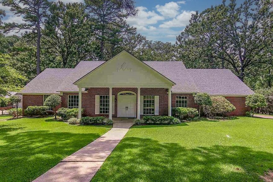 Nestled in the desirable Texarkana Country Club area, this stunning 3-bedroom, 2.5-bathroom home offers spacious living in a wonderful neighborhood with friendly neighbors. The large, open living areas are perfect for entertaining, highlighted by a huge family room with a striking window wall, a cozy wood-burning fireplace with a gas starter, and plenty of natural light. The oversized office and formal dining room provide additional versatility and charm. The spacious kitchen features granite countertops, a stylish tile backsplash, stainless steel appliances, and a light-filled breakfast area, making it both functional and beautiful. With abundant walk-in closets throughout, storage is never an issue. Outside, the partially fenced yard with a privacy fence offers seclusion, while the large patio provides lovely views and is perfect for relaxing or hosting gatherings. The 2-car garage completes this impressive property. Don't miss the opportunity to call this exceptional home yours!