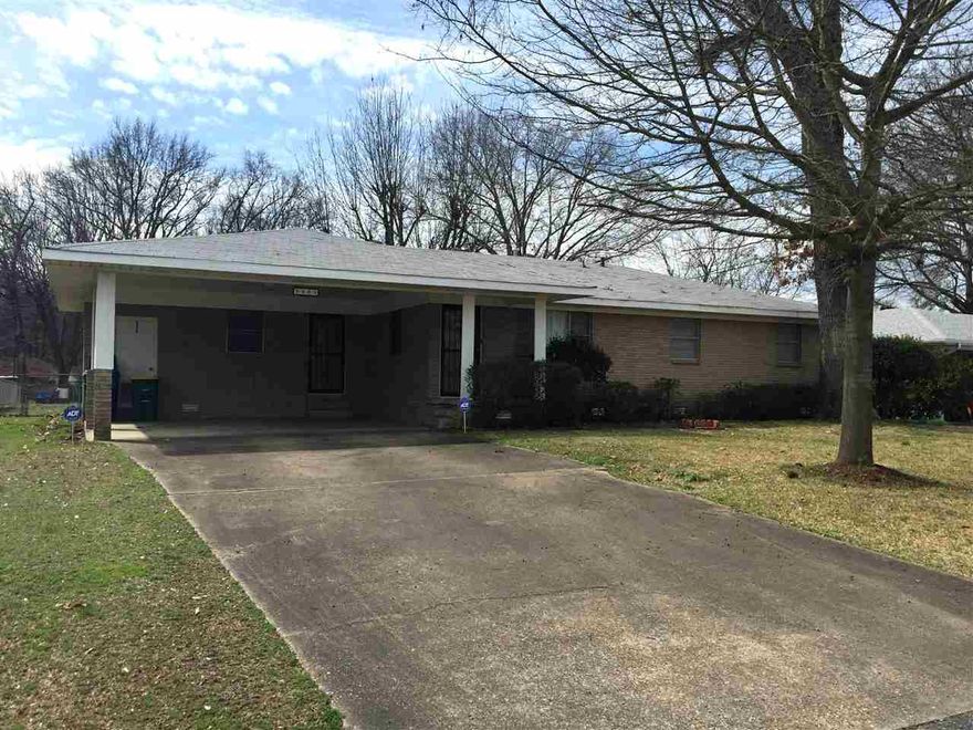 Well maintained and clean 3 BR -1.5 bath brick home.  Built in 1961. Well kept yard with a shop in the backyard.  Fenced for animals.  The hallway and master bedroom have beautiful original floors and mostly carpet in the rest of the house. Ready to move in. Sold "as is"