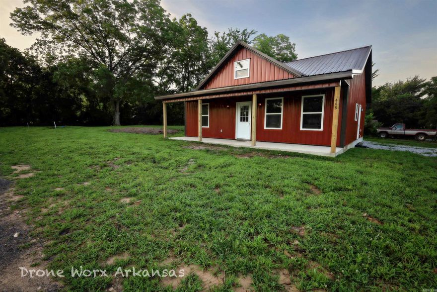 A brand spanking new home in Marshall, Arkansas. This home is nearly maintenance free with the metal exterior. On .25 acres and the potential to purchase an additional .25 acres next to the house which is already set for utilities. Build a shop, garage, or fence it in for your chickens and/or dogs. This property is in town, close enough to walk to most shops.  This 3 bed, 2 bath home is waiting for your finishing touches whether you want to paint accent walls, and trim in your own flavor. Ask about the builders warrant on this new build.    There is sufficient privacy on this lot with the trees along the perimeter. Drive though this welcoming neighborhood and picture yourself in a rural community for a more relaxed life and at this price, who wouldn't be interested.  Leave the big city life behind and find your freedom in our little community of Marshall.