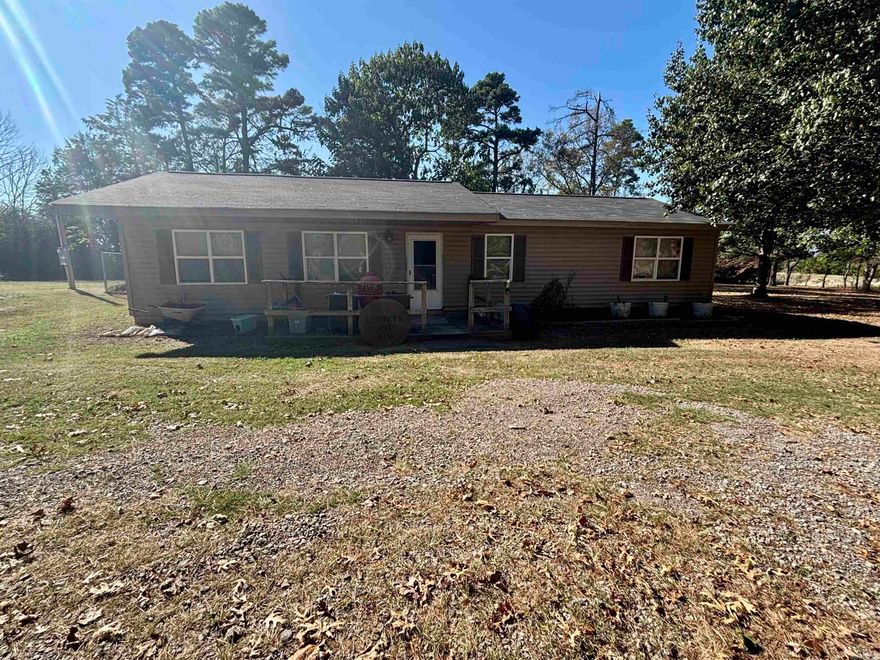 This 3br/1ba home is perfect for the peace and quiet you have been looking for.  Room for all of the animals, gardening, and hobbies on this 2 acre property. With just a little love you can make this home yours.  Roof and HVAC have both been replaced in the last year.  The 20 x 20 shop has electric, and has water to the outside of the building.