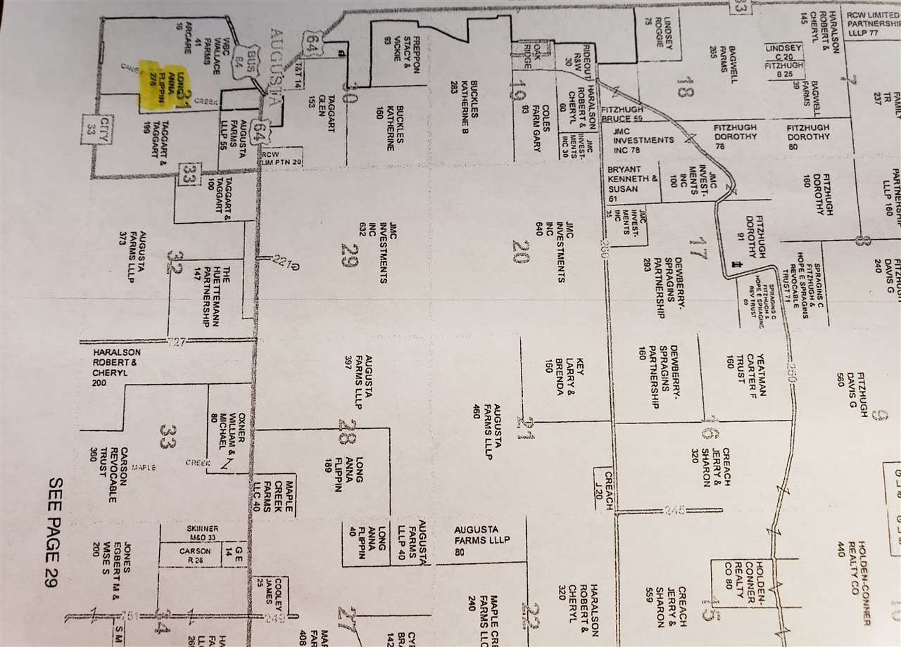 This is a 278.63 acre farm on the east side of Augusta. The farm has a history of rice, soybean, and wheat production. There are two irrigation wells that water approximately 125 acres of the farm according to the farmer.