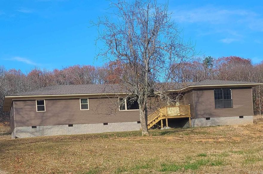 SELLER OFFERING UP TO $5000 toward BUYER CLOSING COSTS OR RATE BUY DOWN! You don’t want to miss this newly remodeled 4 bedroom 2 bath charmer! SPACIOUS rooms for everyone and a PEACEFUL COUNTRY SETTING you don't want to miss! MORE LAND AVAILABLE WOTH AN ACCEPTABLE OFFER. Call today for your personal viewing!