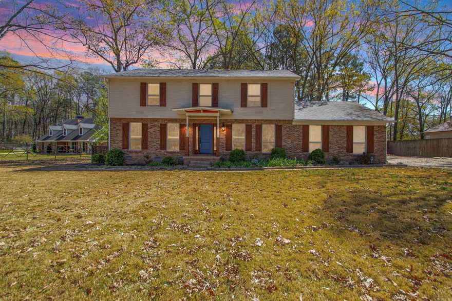 Tucked at the end of a quiet cul de sac on nearly half an acre, this 4 bedroom, 2.5 bath home offers space to spread out while staying just moments from Maumelle Country Club and the golf course. Inside, the main level feels warm and inviting with wood floors and a flexible front living space that easily becomes a home office or playroom. The den anchors the home with beamed ceilings, a brick fireplace, and built ins that create a place to gather and slow down. The kitchen features granite countertops, maple cabinetry, and stainless appliances, with a large laundry room nearby that offers additional space for storage or a secondary workspace. Upstairs, all bedrooms are generously sized, now featuring brand new carpet throughout, including the stairs, creating a soft and comfortable feel. The primary suite offers a massive walk in closet designed for everyday ease. Step outside to a back deck with new decking, ready for quiet mornings or evenings with friends, all overlooking a backyard with plenty of room to add a pool or create your own outdoor retreat. Come see it today!