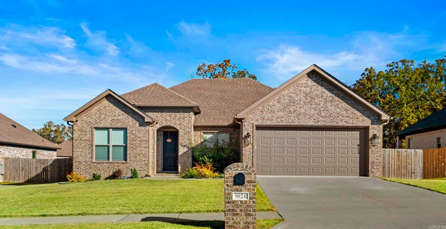 Welcome Home!!! This gorgeous house has 3 spacious bedrooms, 2 full bathrooms and a half bathroom. Located in the highly sought after Millers Glen neighborhood. This home features a single story, open layout, and split floor plan. Beautifully maintained and like new!! Stunning floor to ceiling stone fireplace.  LVP and tile throughout.  Kitchen offers stainless steel appliances, large pantry, granite countertops, large island and plenty of cabinet space!! Right off of the living room enjoy a flex space that can be used as a dining area or office.  Spacious primary suite offers large bathroom with granite counters, double sinks, free standing bathtub, large shower, & huge walk-in closet that connects to the laundry room. Over-sized 2 car attached garage. Covered patio with large fully fenced backyard that backs up to green space.  Book your showing today!