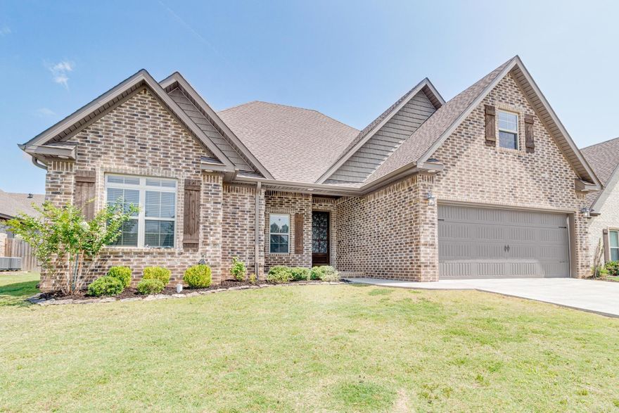 Spend the best of your summer days lounging and relaxing by the beautiful inground swimming pool of this 5 year old beauty. The water feature at one end adds a whole other level of ambiance to the fenced backyard. You can enjoy both without having to fight off mosquitos and bugs from your screened in sun porch. The additional covered patio would be a great place to add a table to enjoy meals by the pool or just to escape the sun. Great safety precautions were taken with the pool install when a separate black iron fence and gates were put into place around the pool and patio areas. A grassy area was left in the back yard on one end and is plenty big enough for a swing set, a fire pit, or a place for Fido. Plenty of parking available for those pool parties within the cul-de-s. Inside are 5 nice sized bedrooms and 2 full baths. The fifth bedroom is upstairs and has framing and hvac already in place within the attic so that a 3rd bathroom could easily be installed. The kitchen has stainless appliances, including a gas stove; gorgeous granite, a farm sink, and a breakfast bar. Lots of storage space with the abundance of cabinets.