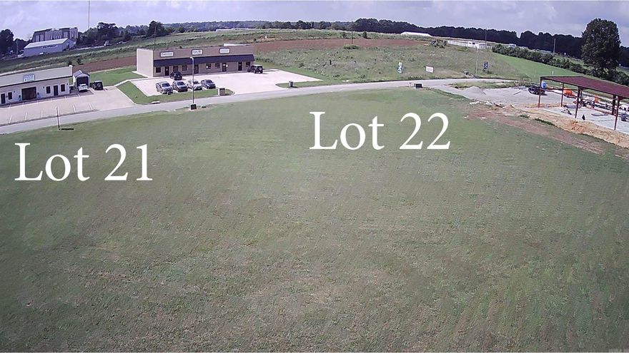 Level Lot in a professional office setting.  Quiet street near highly traveled Hwy 49.