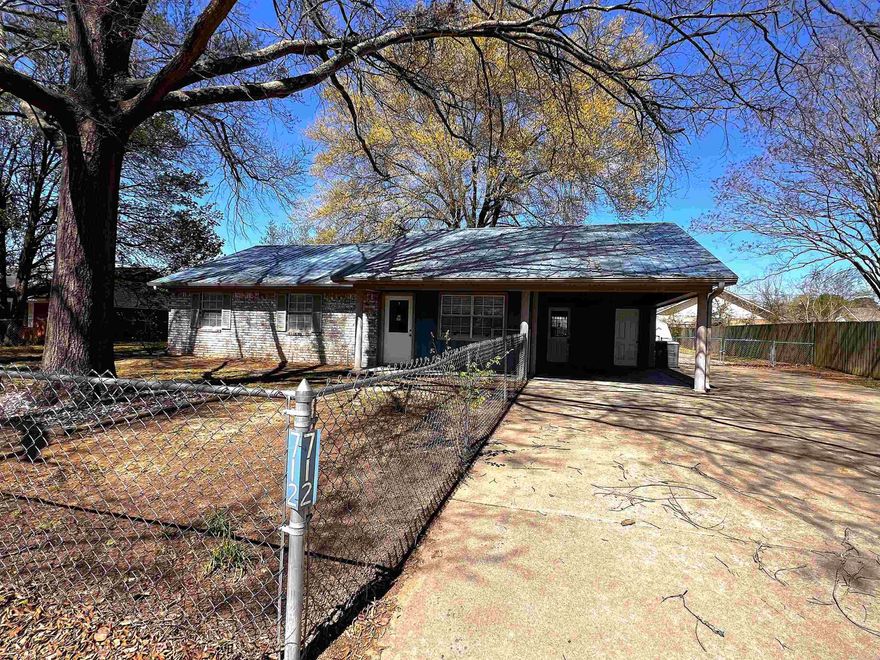 Very nice, recently updated 3 bedroom, 2 bathroom house with a fully fenced yard! All of the rooms are generously sized. Newer flooring throughout, carpet in the bedrooms and vinyl plank everywhere else! New water heater! Whole home generator! Metal roof! The large covered patio in the backyard would be great for cookouts, it has a storm shelter under it! Has extra wide driveway that leads to the carport and the backyard through the double gates. Storage room in the carport. Storage building in the backyard. Convenient to everything, close to ASU and only a half mile to the interstate!