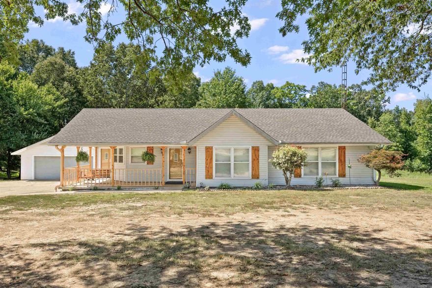 5.54 acres in the county with a 1368 sq ft home, detached garage with floored attic, a detached workshop. Home has newer HVAC, Roof, & water heater. Well maintained and move in ready.