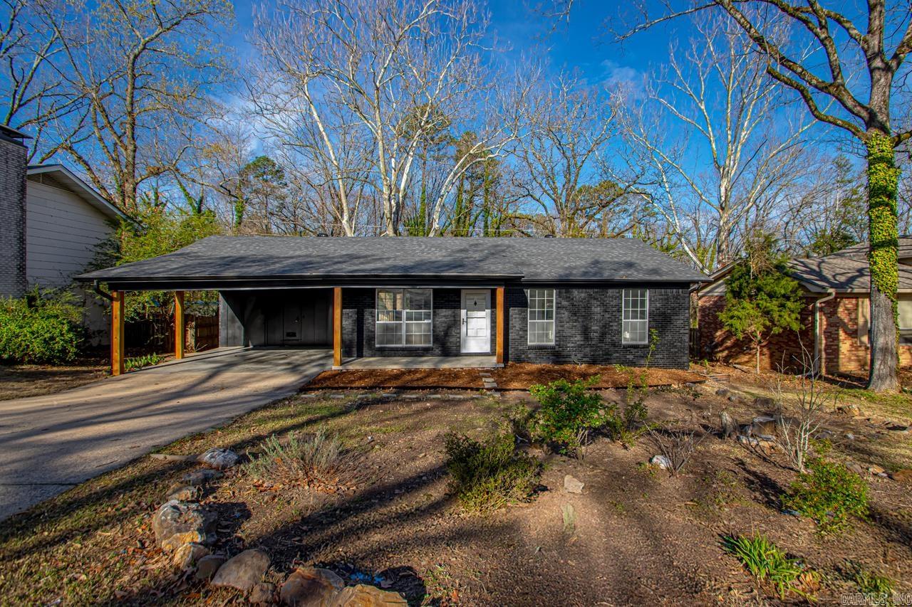 Welcome to this beautifully renovated 3-bedroom, 2-bath home perfectly located just off I-430, offering quick access to everything Little Rock has to offer! Step inside and be wowed by the fully remodeled kitchen designed with the home chef in mind—featuring new countertops, stylish cabinetry, and plenty of workspace. Both bathrooms have been tastefully updated with modern finishes. The open-concept living and kitchen area is filled with natural light and enhanced by recessed lighting throughout, creating a bright, inviting space for everyday living and entertaining.This home has been refreshed from top to bottom with all-new flooring, interior paint, lighting, and plumbing fixtures. The laundry room offers generous space for your washer/dryer, an additional refrigerator, or extra storage.Enjoy peace of mind with a brand-new roof, freshly painted exterior, and updated columns for added curb appeal.Out back, the oversized deck is perfect for relaxing or hosting—offering a private, wooded backdrop so you can enjoy your morning coffee without waving to the neighbors. Don’t miss your chance to own this move-in ready gem—schedule your showing today!