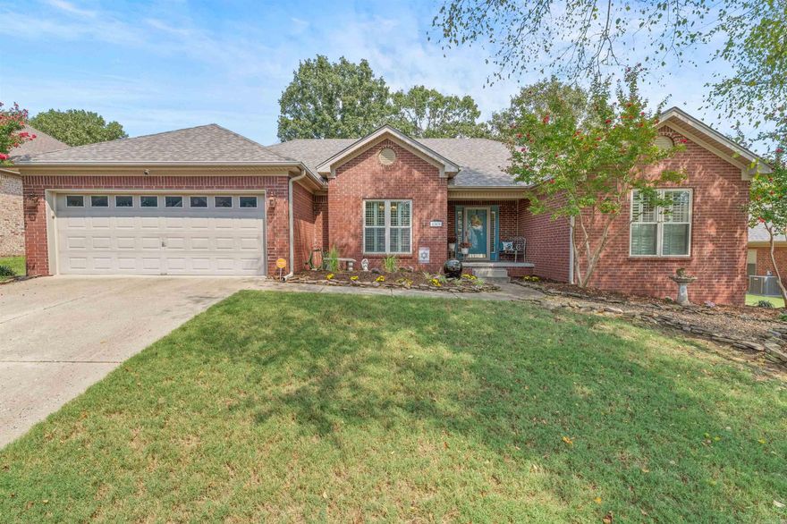 Step inside this beautifully updated split-floor plan home and prepare to be impressed! Gleaming hardwood floors, complemented by PLANTATION SHUTTERS  throughout truly sets the tone for sophistication! The completely renovated kitchen is a true showpiece, featuring modern finishes, sleek granite countertops and fantastic storage! The laundry room is a nice surprise complete with TONS of storage AND built-in sink! Both bathrooms have been fully updated with custom finishes...the master bathroom steals the show! This bathroom features an expansive glass shower and a designated make-up counter...a true spa-like retreat designed with luxury in mind. Outside, enjoy the ultimate entertaining space with an incredible covered deck overlooking a custom stone patio with a built-in fire pit. The lush, extensively landscaped yard completes this picture-perfect home. The storage shed conveys - Roof is less than a year old!! This property blends timeless charm with high-end updates, offering comfort, style, and a welcoming atmosphere in every detail! One of the very best features of this home is the natural light! Call today for your private showing!
