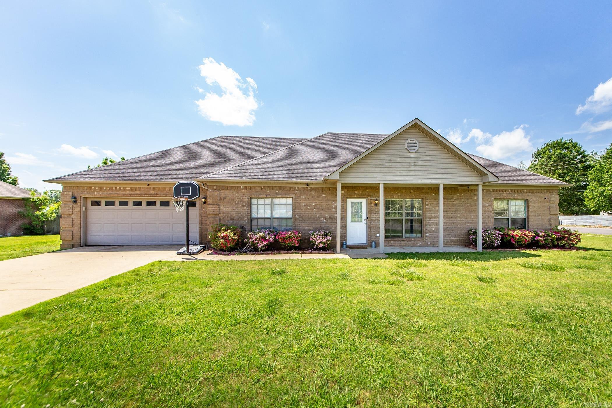 Welcome Home to a gorgeous corner lot in a growing community! This Home Features 4 beds to 2 Bath. Large walk in closet in Master bedroom. Living room with a Vaulted ceiling. Private office away from the bedrooms. Laundry/Mudroom. Large back-porch and Yard, that is ideal for entertaining. New HVAC in 2023 outside unit and attic. 50amp electrical service in Garage as well westside of the home for camper parking. Home is only 27 minuets from Little Rock Air Force Base. Only 24 Minuets from Conway!