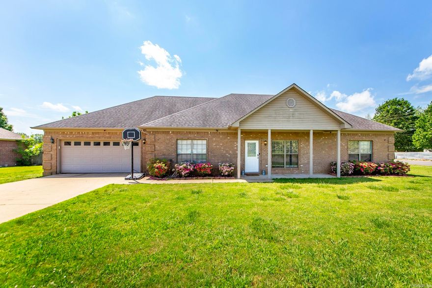 Welcome Home to a gorgeous corner lot in a growing community! This Home Features 4 beds to 2 Bath. Large walk in closet in Master bedroom. Living room with a Vaulted ceiling. Private office away from the bedrooms. Laundry/Mudroom. Large back-porch and Yard, that is ideal for entertaining. New HVAC in 2023 outside unit and attic. 50amp electrical service in Garage as well westside of the home for camper parking. Home is only 27 minuets from Little Rock Air Force Base. Only 24 Minuets from Conway!