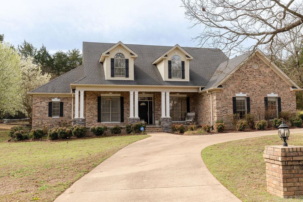 Welcome to this spacious 5-bedroom, 3.5-bathroom home located at 101 Deerwood Drive in Searcy, AR. Features include hardwood floors throughout the downstairs, a vaulted-ceiling living room, expansive windows to let in natural light, a home office, formal dining room, game room, and an eat-in-kitchen with an island, granite countertops, and stainless steel appliances. In addition to the 4,035 sq ft of living space found in the main part of the house, there are 999 sq ft of living space included in the 1 bedroom, 1 bathroom apartment located above the garage. This apartment also features a living area, full-kitchen with granite countertops, and a private entrance, and has been used as a rental in the past. Enjoy the heated pool with a fenced enclosure, large shallow end, and deep end with a diving platform and slide, as well as a covered porch for relaxing, outside. Don't miss the opportunity to see this beautiful home! Agents, please see remarks.