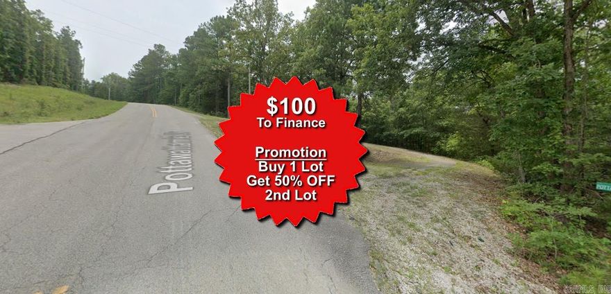 Buy one lot and get 50% off an additional lot! Owner-finance for easy terms. Cash buyers can pay by debit or credit card as well. Nice lot to develop or hold for future value. Public water and electric are available to run to property and will need septic. Owner/agent. No mobiles allowed. 300-2500 minimum build size on any other type of home, depending on subdivision. Finance is $100 down and 10 months at $99 and closing costs are included. Lots marked with red banner are part of promotion. No limit on lots. Buyer responsible for any/all taxes and lots sold "as-is". Quit claim deed conveys. Parcel ID# 230-14924-000