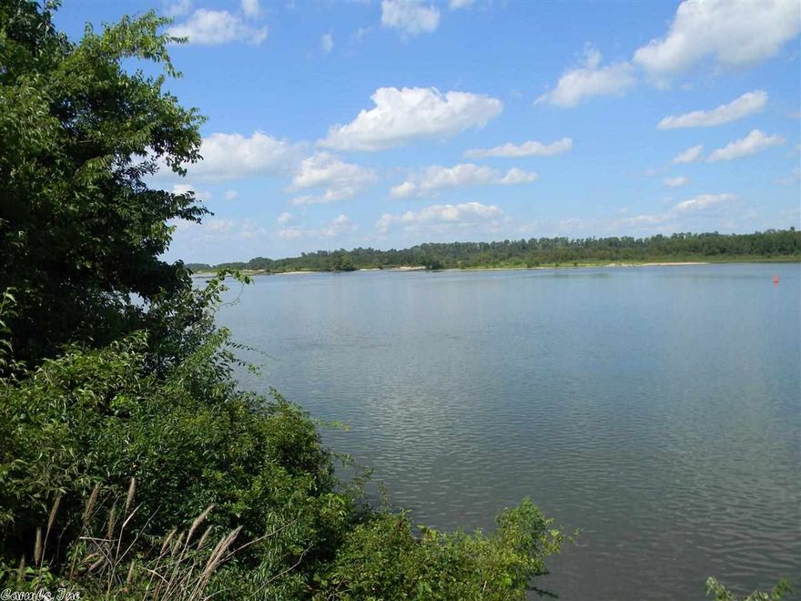 Riverfront property! Over 900 ft on AR River. Believed to be 80 acres, both sides of the river with sandy beach! Gate at beginning of property and a road straight to the river. Subject to new survey to determine exact acreage. Survey on file w elevations but needs to be verified. Per seller: Farmland 56.49 ac, 5 ac strip to left of driveway. River land 12.72(across). Approx 3 1/2 ac above flood elevation on the river. Beautiful acreage for Farmland, recreational, hunting, fishing, this property has it all!