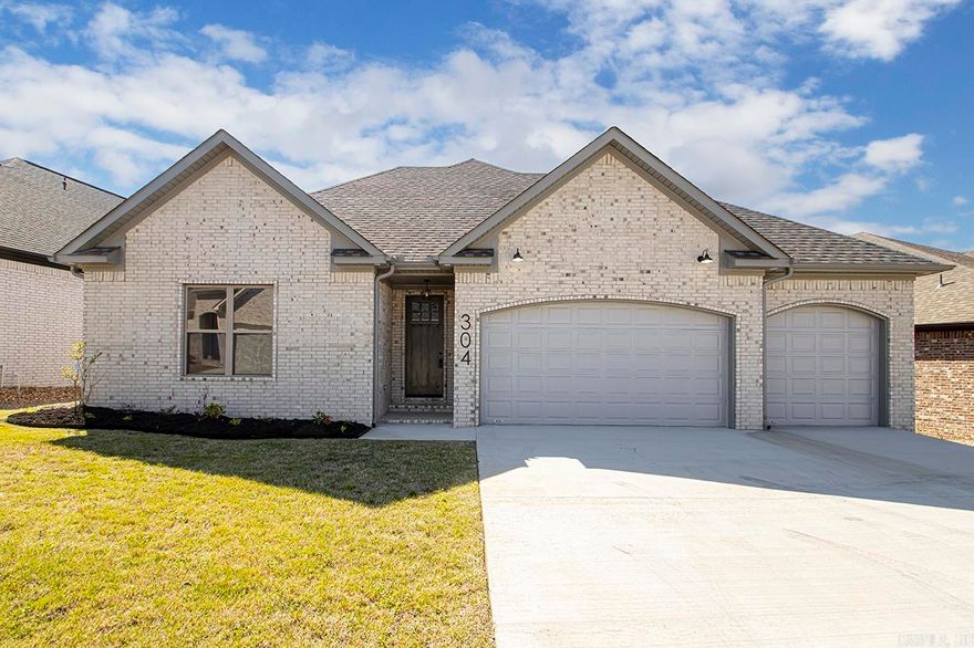 Welcome to 304 Fletcher Loop! This new construction residence offers the perfect blend of luxury and convenience. Step into the inviting primary suite, where you’ll find a separate soaking tub, double vanity, and a spacious walk-in closet, providing the ultimate retreat after a long day. With the added convenience of an attached laundry room, chores become a breeze.The three-car garage provides ample space for your vehicles and storage needs, while the open living, kitchen, and dining areas create a warm and welcoming atmosphere for entertaining guests or simply relaxing with family.Situated in a vibrant neighborhood, you’ll love being just a stone’s throw away from great shops and restaurants, offering endless opportunities for dining and entertainment!