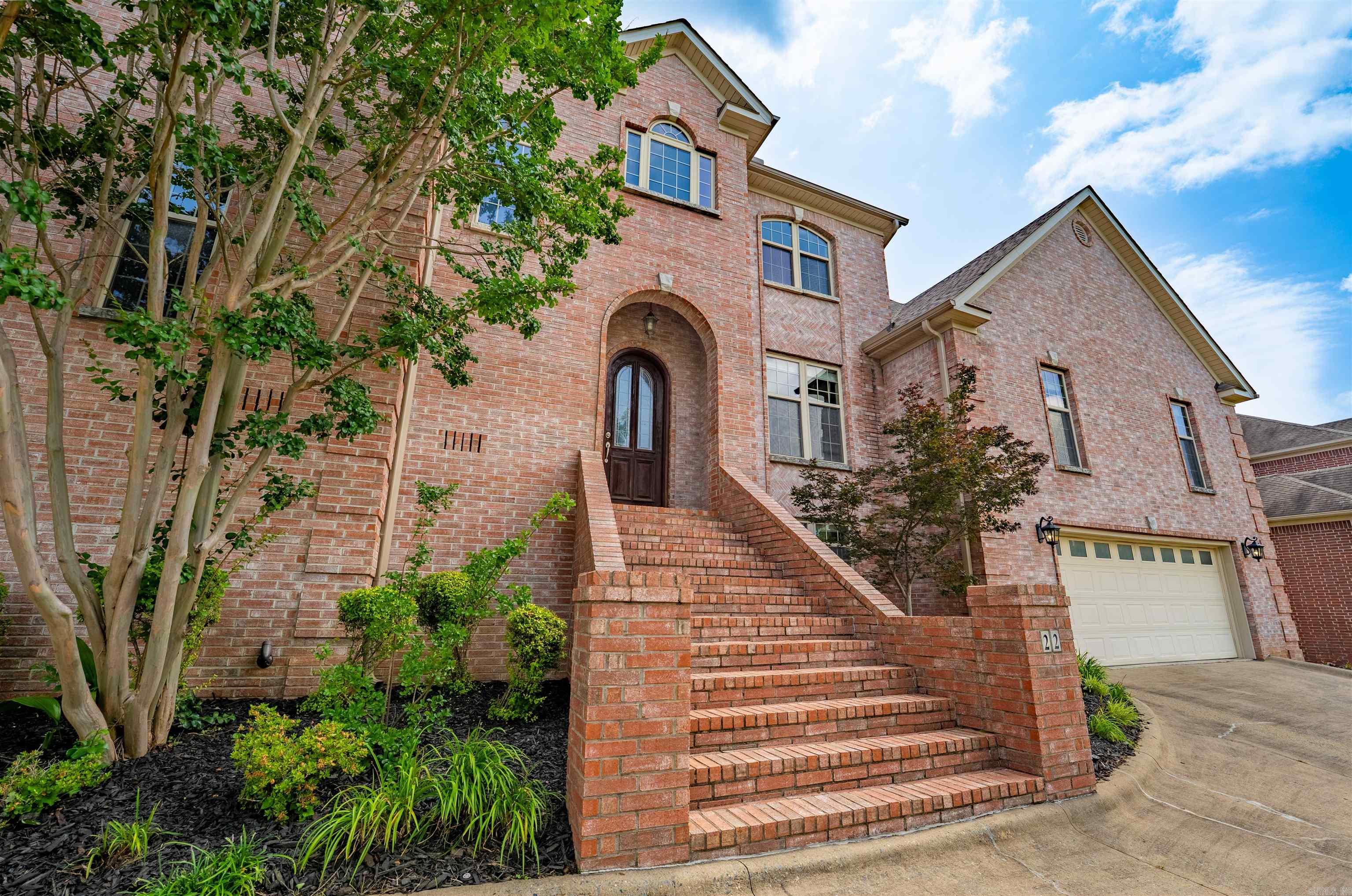 Just 11 minutes from the Athletic Club and 6 from the Promenade, this spacious home is full of potential and character. Step through the arched entry into the hearth room with stately columns, then into a formal dining space with custom crown molding and beautiful natural light. The kitchen features dark granite counters, unique backsplash, rich wood cabinetry, a breakfast bar, and casual dining nook. A wet bar nearby adds a perfect touch for entertaining. You'll find an office with built-ins, a main-level ownerās suite with jetted tub, walk-in shower, dual vanities, and a secure walk-in closet. Upstairs offers guest bedrooms with oversized closets, a bonus living space, and extra storage. Enjoy cool evenings on your custom patio with pergola, and don't miss the large laundry room or the hidden storm cellar. With storage in all the right places and thoughtful details throughout