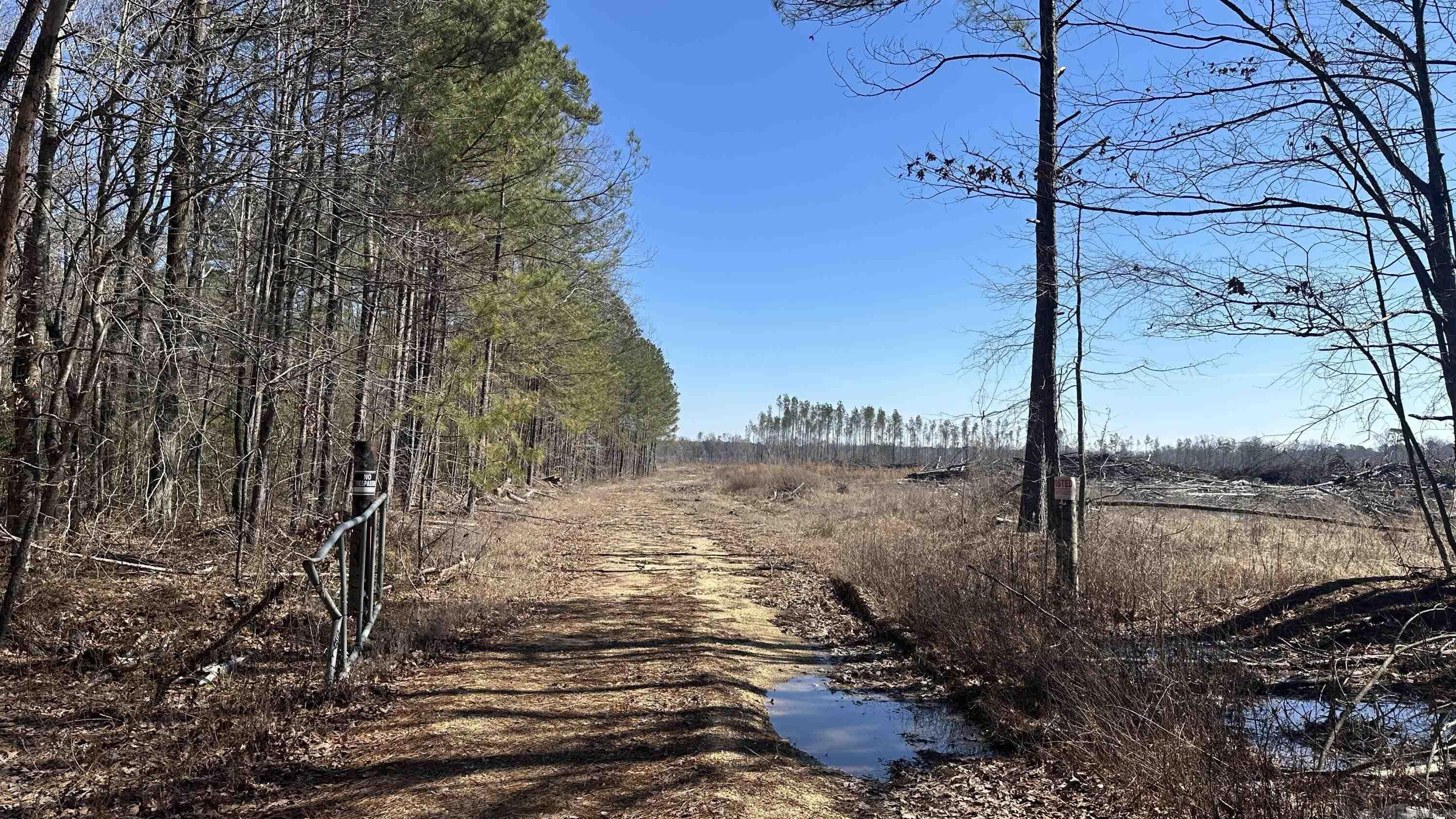Price Impovement - Bayou Bartholomew Cutover. This 580 acre +/- recent clear cut timber tract is located in Jefferson County, AR just west of White Hall & Pine Bluff. With frontage on both Princeton Pike (southern access) and Curley Dr. (western access), the property has great access depending what part of the property you intend on using for that day. With the timber harvest (2022), there's miles of logging roads and trails littered throughout the property...whether you decide to use them to navigate from A to B, or use them for a shooting lanes. While on the property, I came across tons of deer and turkey tracks. As seen in the aerial photos, both timber along the banks of Bayou Bartholomew as well as some scattered young pine still stands on the property. Plenty of roost turkey trees! This one is a great hunting tract that will only improve as the natural regeneration continues to grow back up. One could look at it as a blank canvas for manipulation (roads, food plots, etc.) during the early stages, or decide to plant it back in pine plantation.