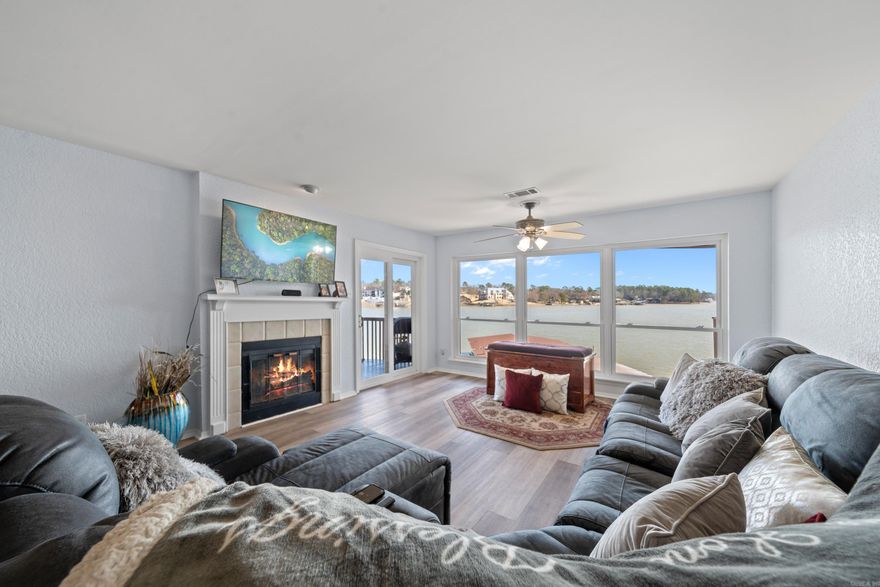 Experience lakeside living at its finest with this beautifully updated 2-bedroom, 2-bathroom condo situated on the main channel of LakeHamilton, offering breathtaking panoramic views. Nestled on the main channel of Lake Hamilton, this condo provides unparalleled viewsof the water, ensuring picturesque sunrises and sunsets from your own living room or balcony. The condo boasts an updated kitchenequipped with modern appliances, sleek countertops, and ample storage, making cooking a delight. The updated flooring throughoutenhances the overall elegance and charm of the living space. The open-concept design seamlessly connects the kitchen, dining, andliving areas, creating an inviting space perfect for entertaining or relaxing with family. Enjoy direct access to the water with your owncovered boat slip and lift. The gated community offers a swimming pool and a scenic pavilion overlooking the lake, perfect for gatheringsor quiet relaxation. Just moments away from Hill Wheatley Park boat launch, the condo is ideally situated near all that Hot Springs hasto offer, including shopping, dining, entertainment, and outdoor recreational opportunities. No nightly rentals allowed.