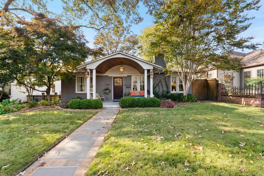 Welcome to this charming, meticulously maintained bungalow in the heart of the Heights! Thoughtfully updated with a stunning addition in 2010, this single-level home blends timeless character with modern comfort. Relax on the inviting front porch (2021) overlooking the meticulously landscaped yard, or entertain in the idyllic backyard retreat. Inside, discover two spacious living areas, a formal dining room, and a large chef’s kitchen featuring an expansive island — perfect for gatherings. The private primary suite offers a newly renovated spa-like bath, while two generous guest bedrooms share a stylish hall bath. Abundant natural light pours through newly installed windows. Located adjacent from one of most awarded public elementary schools in Little Rock, Forest Park offers a wonderful educational opportunity as well as a lovely setting for neighborhood families to play and mingle. Additional features include a two-car garage plus a separate golf cart/storage garage for all your toys and gear. The alley entry garage allows for ease of utilities and valuable privacy. Perfect for entertaining, relaxing, and enjoying the best of Heights living! *Agents see remarks*