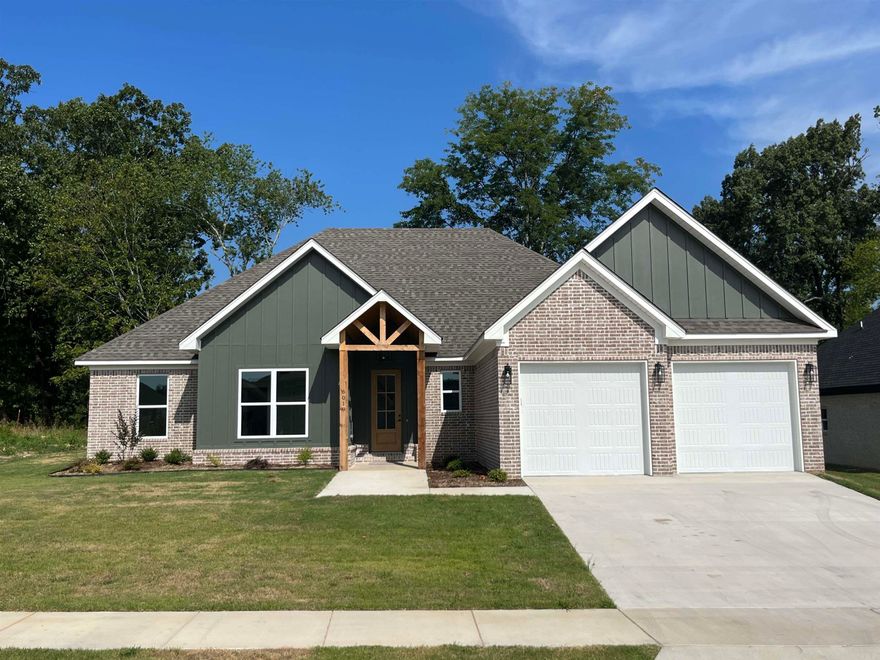 Beautiful New Construction home in a brand new subdivision. This home is a must see! Open kitchen with large island, cabinets to ceiling in kitchen, barn doors entering into the dining room, brick fireplace, wood beams, large walk in pantry, laundry room connects to the master closet, large primary suite with custom accent wall and wood beams, large primary walk in closet & bath. This home has so many custom features!