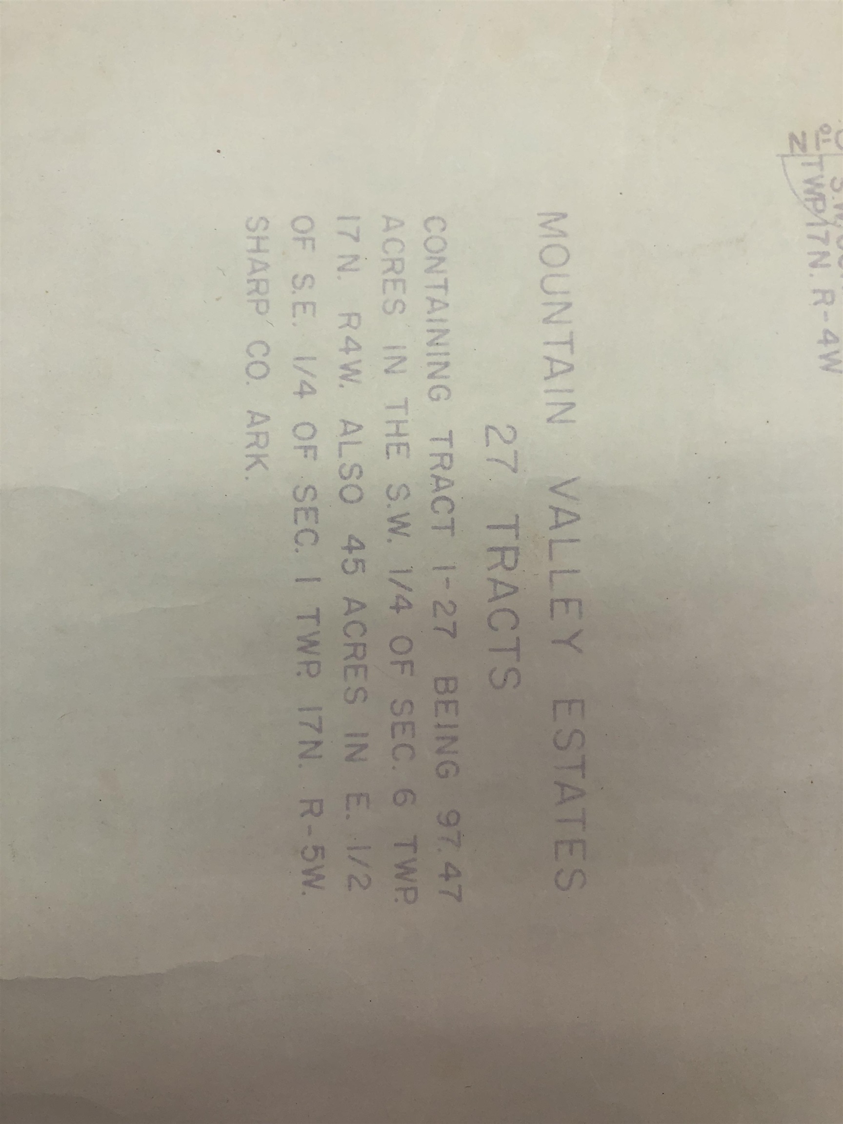 MOUNTAIN VALLEY ESTATES - Residential