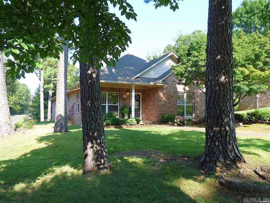 Location, Location, Location!!! Charming Move-In-Ready with Open Living/Dining/Kitchen Floor Plan. Wonderful Great Room with Gas Fireplace, Beautiful Granite in this huge Kitchen made for Cooking and Entertaining!  Oversized Utility Room plus a bonus Office/Sewing/Mancave or storage and a back deck. The 3 Bedrooms are a Split Plan. The Primary Suite enjoys Walk-In Shower, private toilet area and Giant Closet. POA mows the grass, neighborhood has a covered pavilion for additional outdoor pleasure.  Enjoy more free time when you scale down to this beautiful garden home located in well manicured charming neighborhood of all brick homes. Brand new gutters just added that you don't have to clean...they are designed to not clog with leaves.  You simply move in and enjoy LIFE !!!