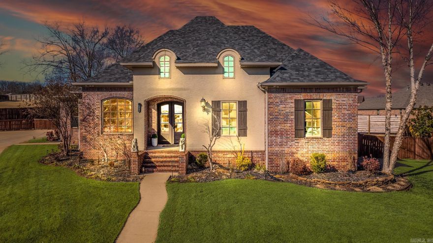 Beautiful 4 bedroom, 3.5 bath home with office & heated saltwater pool in a desirable West Conway neighborhood! This custom built home features a spacious open floor plan perfect for entertaining. The grand foyer opens into a lg living room with tall ceilings & gas fireplace. The dream chef’s kitchen includes a huge island, stainless appliances, gas cooktop, custom cabinetry, lg pantry, & dining & breakfast or sitting area. The luxurious primary suite features double sinks, jacuzzi tub, walk-in tiled shower, & walk-in closet. Relax under the covered patio overlooking the sparkling pool & professionally landscaped, front yard sprinkler system, fenced back yard. High-end finishes & upgrades/updates including granite countertops, NEW interior paint in living room & kitchen & full bedroom/bathroom upstairs, NEW remodeled bathroom & custom closet & cabinets in bedroom upstairs, NEW remodeled fireplace, NEW light fixtures, NEW roof (2.5 yr), NEW pool lights & filters, NEW extended concrete patio & 10 NEW trees by the pool. Conway Corp utilities! Schedule a tour today. Agents see remarks.