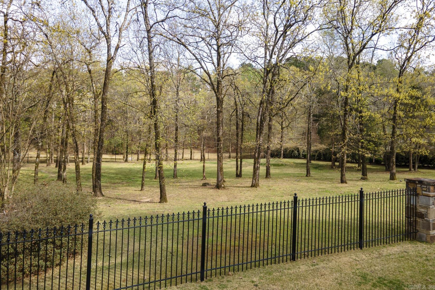 Fantastic lot that is flat with beautiful trees with privacy.