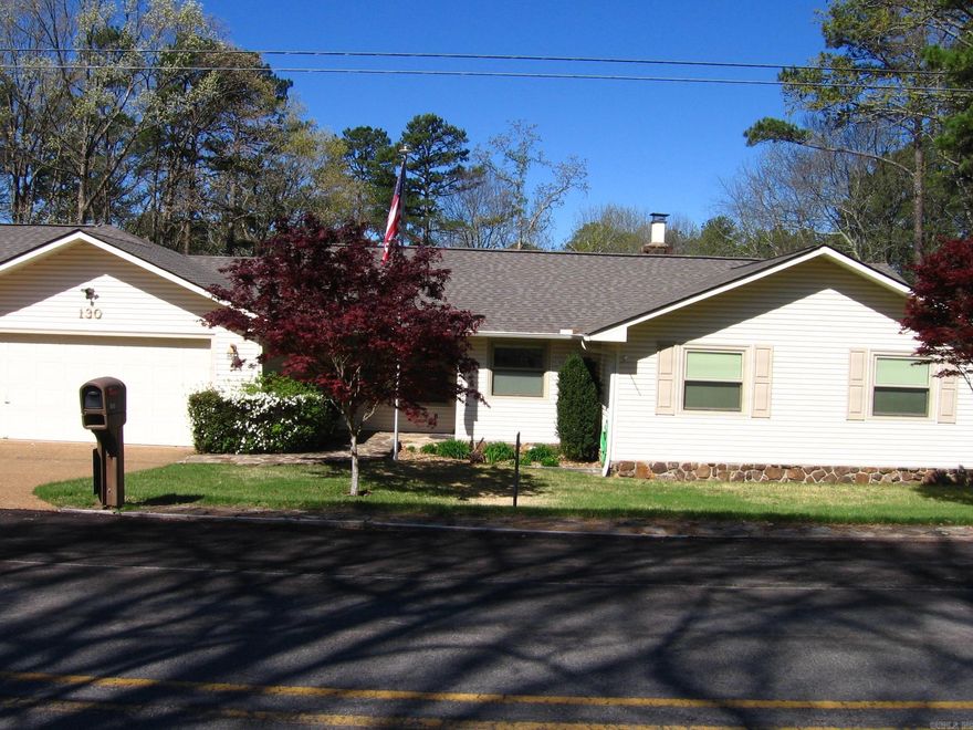 YOU'LL NEVER BELIEVE HOW IMPRESSIVE THIS HOME IS!  Just come look at the spacious, updated living areas, awesome yard & setting.  Enter the greatroom with fireplace, dining area, open updated kitchen, with easy access to the family room.  There's a casual dining area adjoining the kitchen with lots of wood cabinets & granite counter top/subway tile backsplash & slide-out drawers, a computer center, & "broom closet".  The bay windows give you a view of the deck & yard with firepit!! The updated kitchen has granite counters, subway tile backsplash, upgraded appliances (some in '23)  The large casual family room is large, & gives access to a beautiful sun room that's heated & cooled, 2 walls of windows for natural light.  The sunroom also leads to MBR.  Master Bath is remodeled with tile/stone step in shower & quartz vanity, new toilet.   Two guest BR are spacious, & one currently used as an office.  A Guest Bath has Corian counter & tub/shower combo. A storage room off laundry room is quiet large with closet rods & shelves. Flooring is oak hardwood, tile, newer carpet.   The rear deck is of composite floor, black metal railing.  All outdoor furniture is included. MANY extras, so call