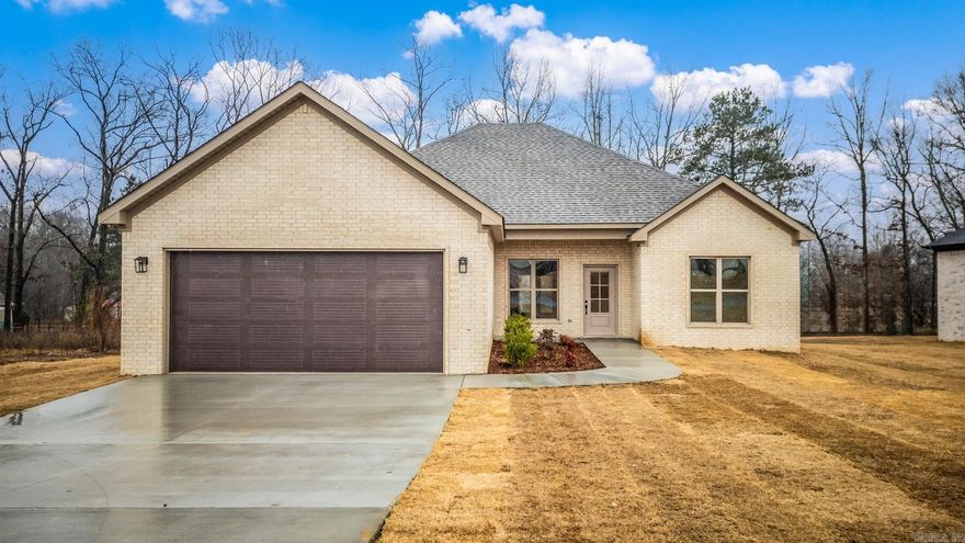 This stunning new construction offers a thoughtfully designed floor plan with modern living in mind. The kitchen and living room flow seamlessly together, highlighted by a beautiful floor-to-ceiling brick fireplace that serves as a striking focal point. The primary suite is generously sized, featuring a spacious bedroom, a luxurious bathroom, and an oversized closet with plenty of storage. We can’t wait for you to tour this home and see if it’s the perfect fit for you.