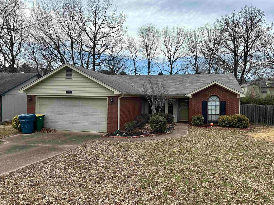 This home offers a spacious living area, semi open split floor plan, his and hers closets in the primary bathroom, fully fenced yard, screened in patio, and a 2-car garage. This is a great home for first time buyers! Close to all the amenities of West Little Rock has to offer. Being sold As-Is.